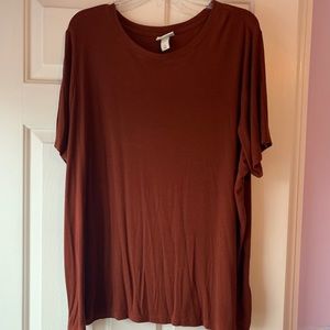 Burnt orange short sleeve shirt